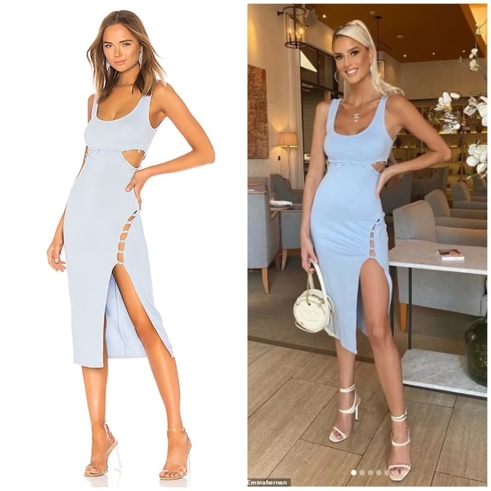 Revolve H:ours Samiah Dress in Baby Blue Size S
